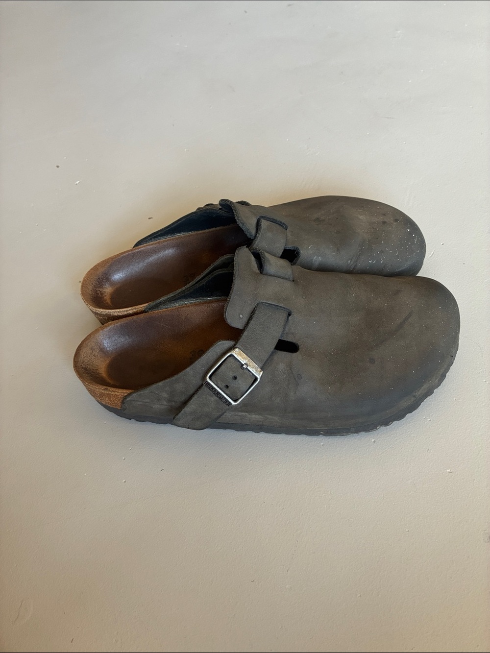 BIRKENSTOCK Boston oiled black/ grey size 39